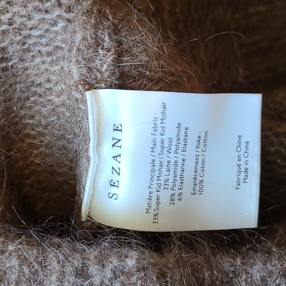 Sezane charles jumper cardigan taupe - Picture 9 of 9